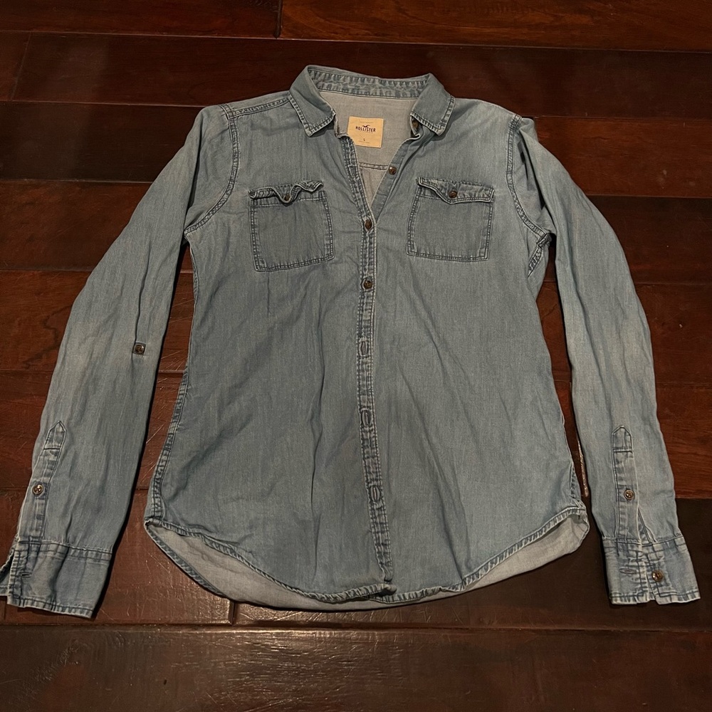 Hollister Denim Button Down Shirt